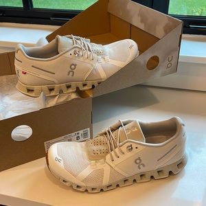NWT-On Running Cloud sneakers- white sand- size 8